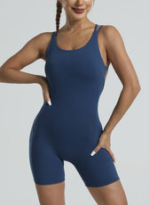 Seamless Backless Yoga Bodysuit