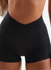 Cross-Waist Shorts & l Back Sports Bra