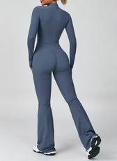 CloudZip  Long-Sleeve Active Jumpsuit
