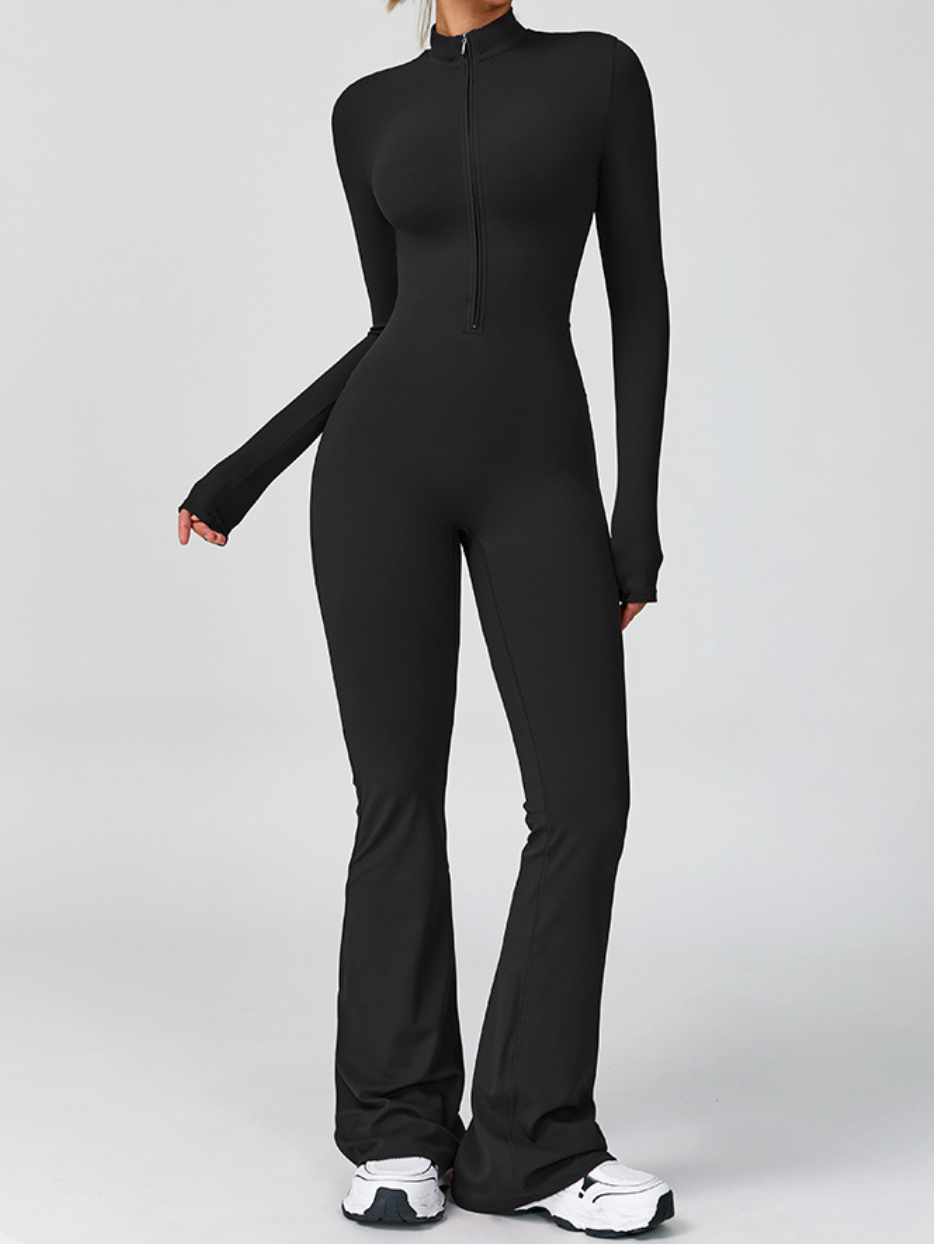 CloudZip  Long-Sleeve Active Jumpsuit