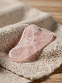 Rose Quartz Gua Sha Facial Tool – Sculpting & Lymphatic Drainage