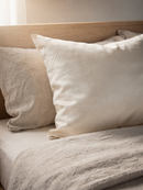 Mulberry silk pillowcase styled on bed
