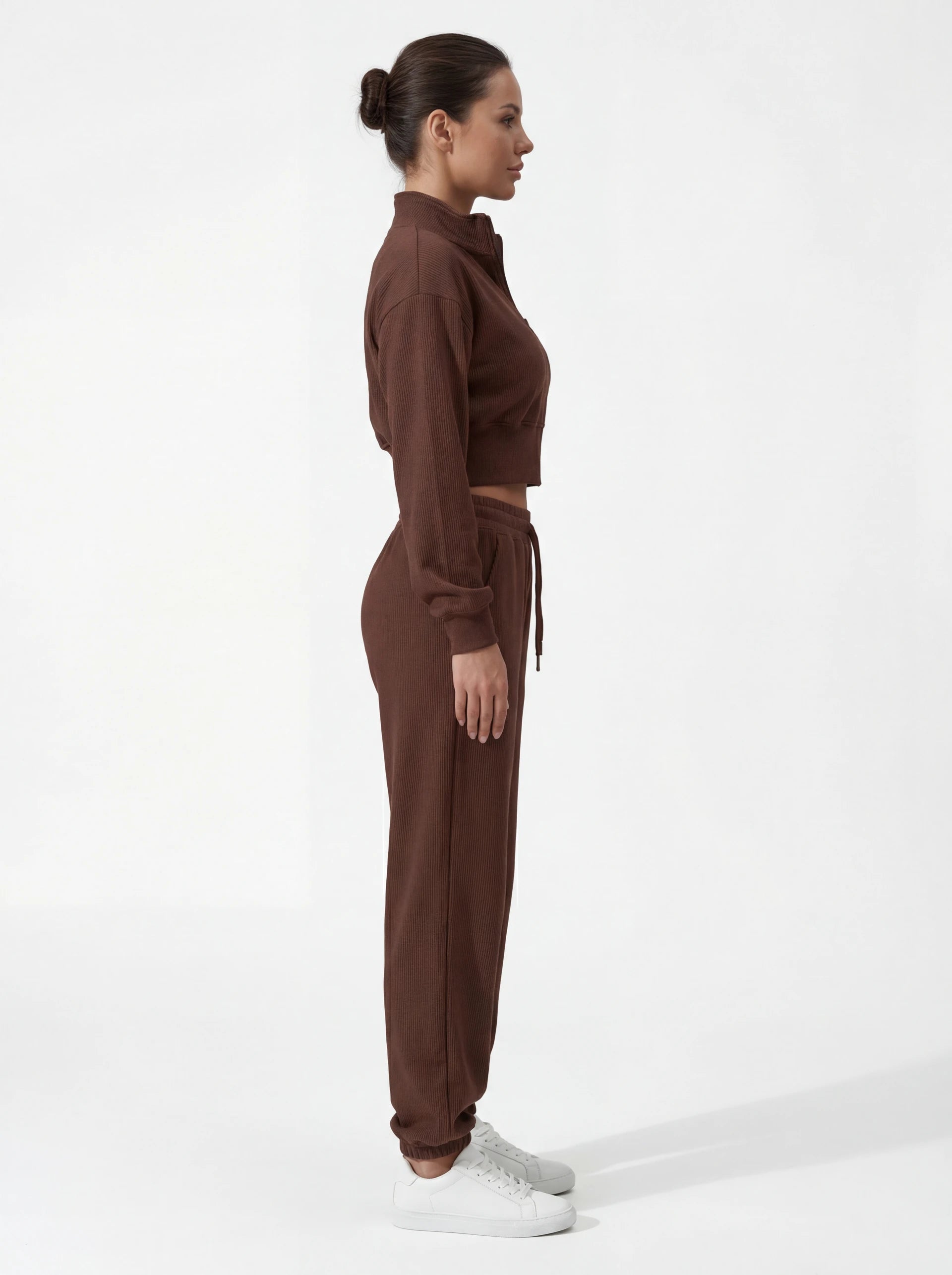 2-Piece Matching Tracksuit — Jacket & Pants for Women