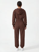2-Piece Matching Tracksuit — Jacket & Pants for Women