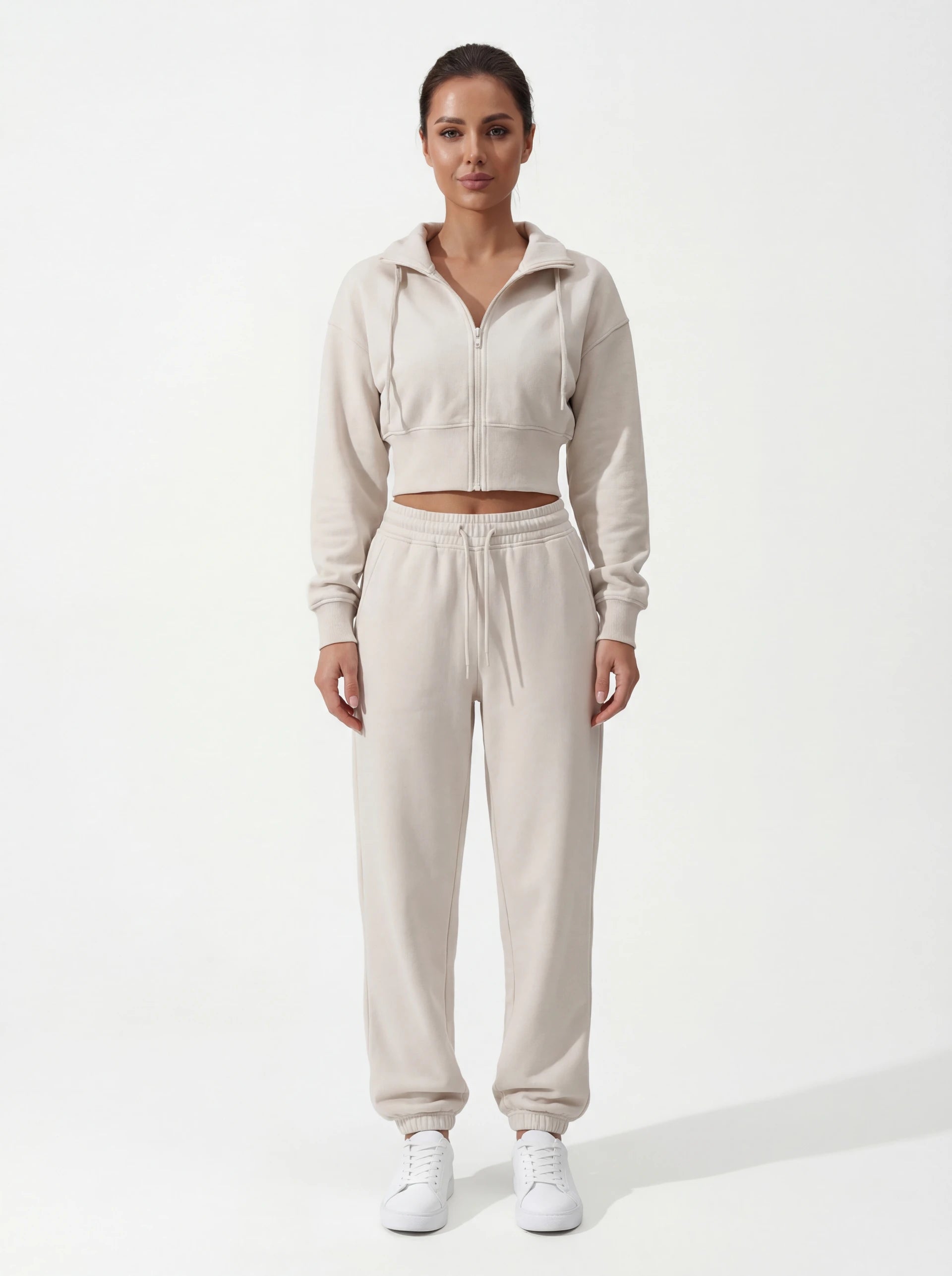 2-Piece Matching Tracksuit — Jacket & Pants for Women