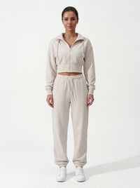 2-Piece Matching Tracksuit — Jacket & Pants for Women