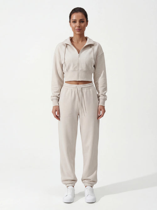 2-Piece Matching Tracksuit — Jacket & Pants for Women