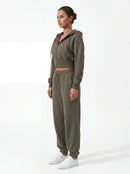 2-Piece Matching Tracksuit — Jacket & Pants for Women
