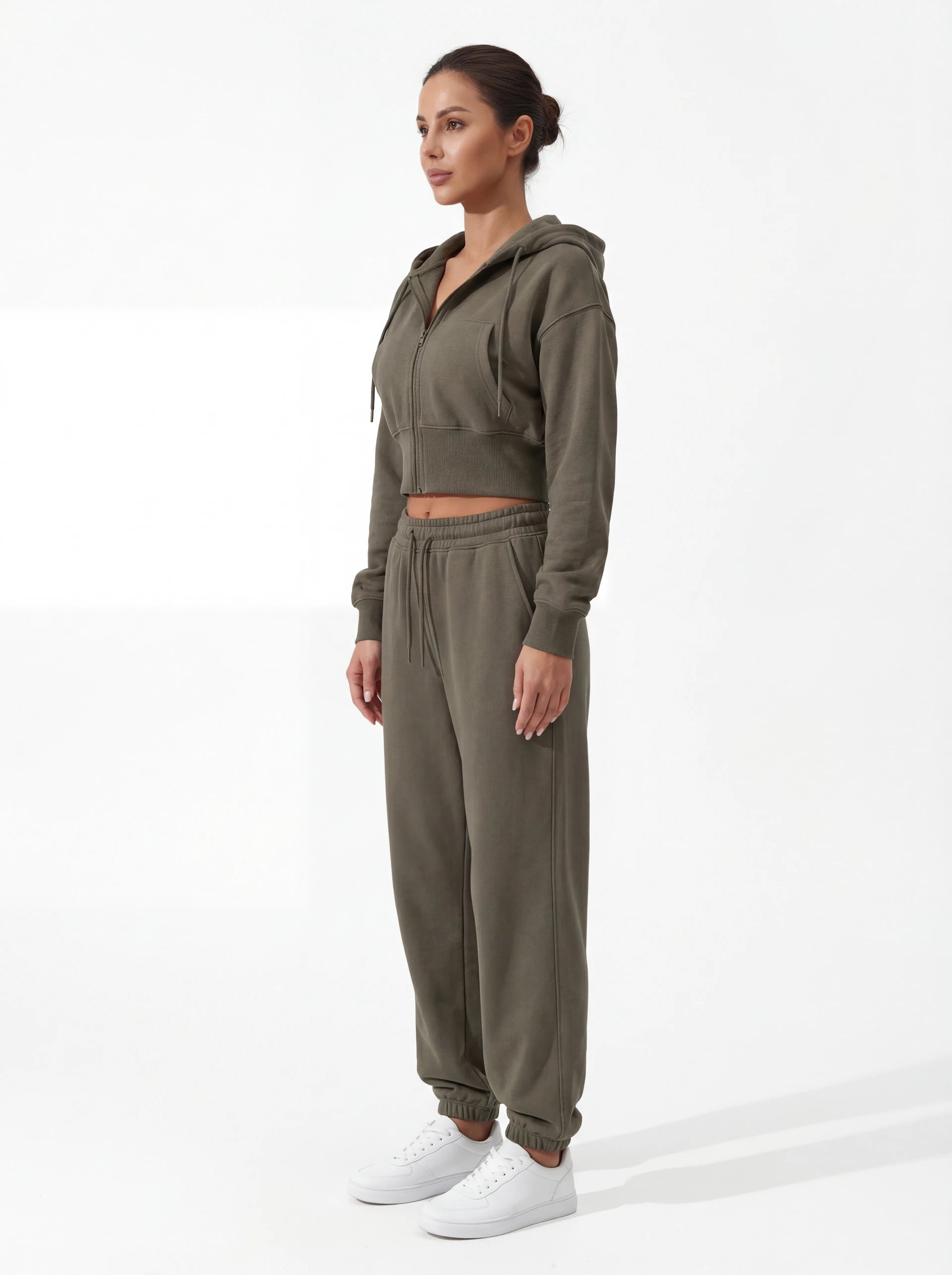 2-Piece Matching Tracksuit — Jacket & Pants for Women
