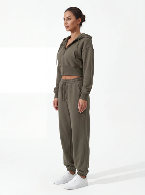 2-Piece Matching Tracksuit — Jacket & Pants for Women