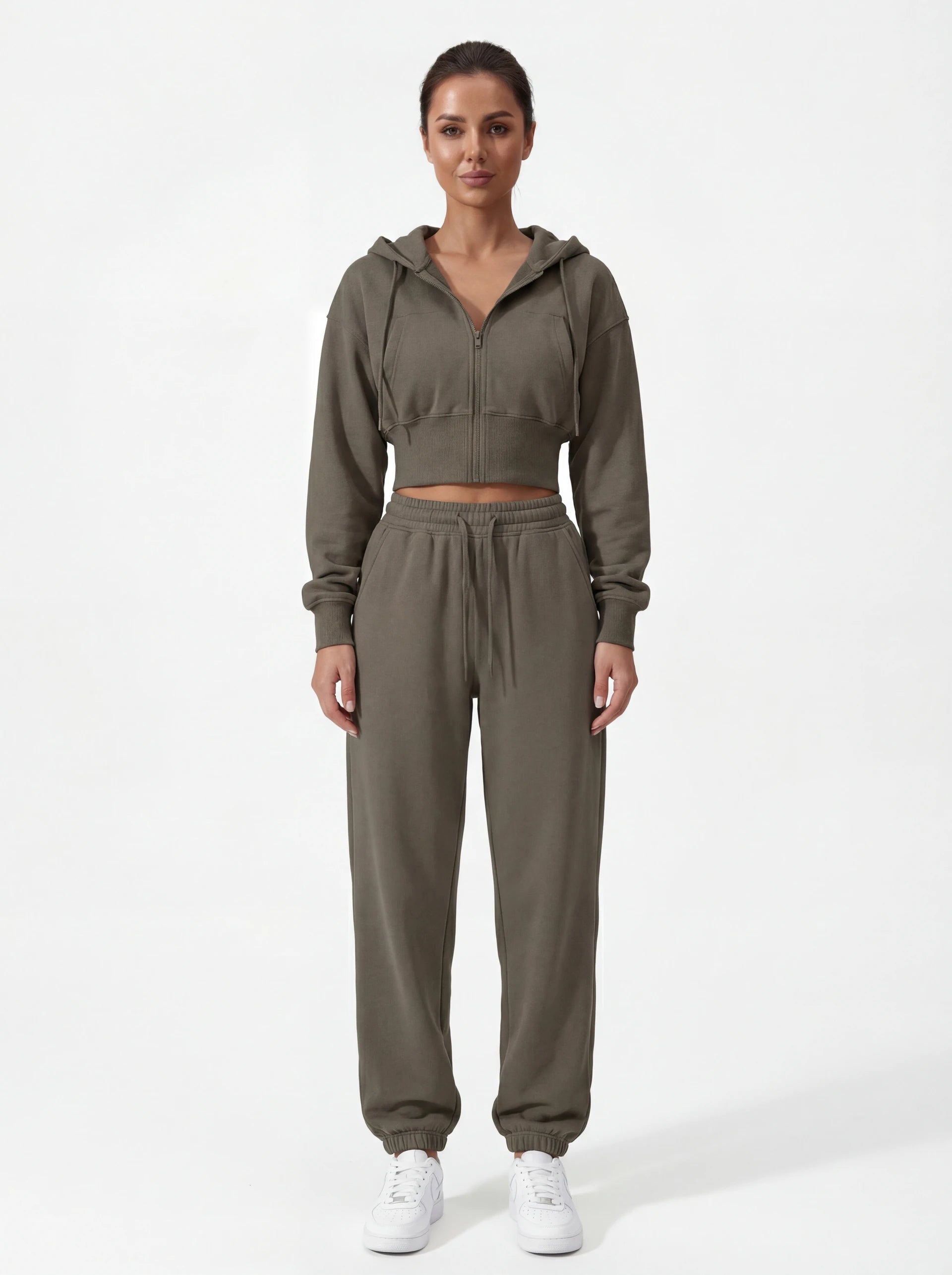 2-Piece Matching Tracksuit — Jacket & Pants for Women