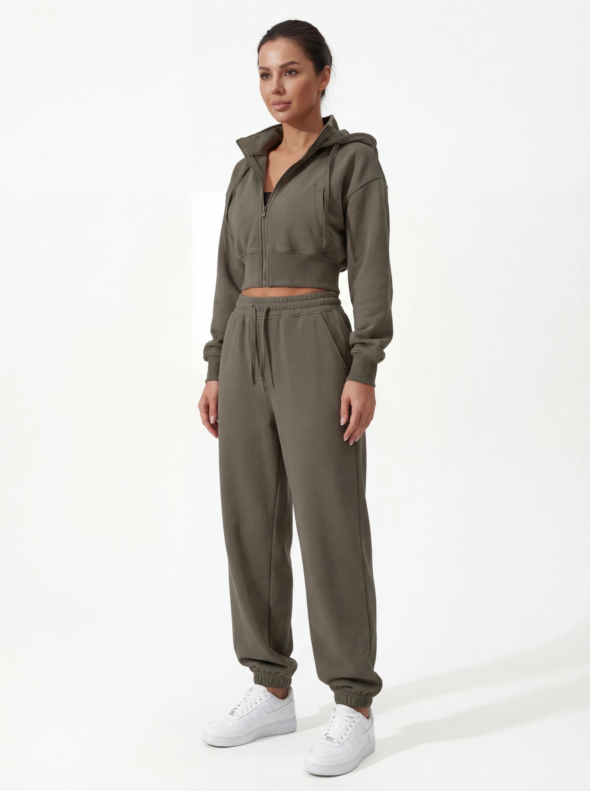 2-Piece Matching Tracksuit — Jacket & Pants for Women