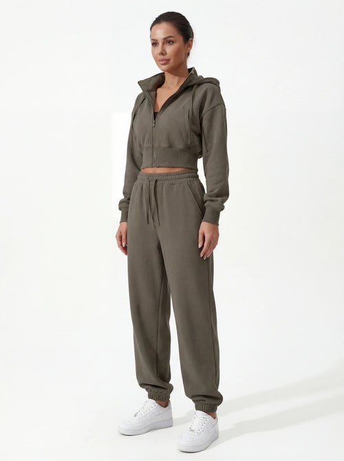 2-Piece Matching Tracksuit — Jacket & Pants for Women
