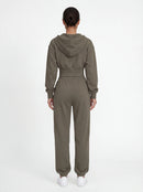2-Piece Matching Tracksuit — Jacket & Pants for Women