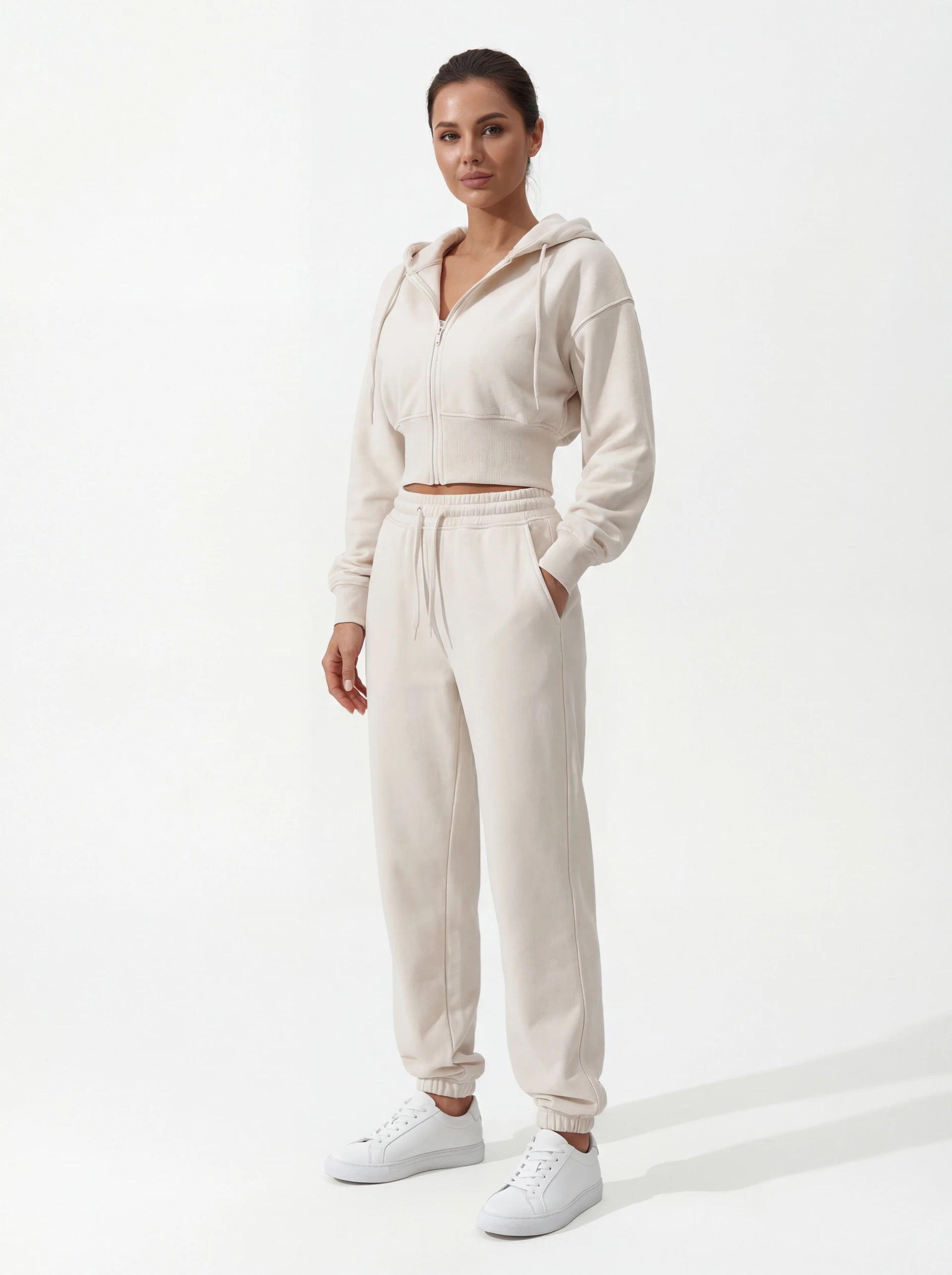2-Piece Matching Tracksuit — Jacket & Pants for Women