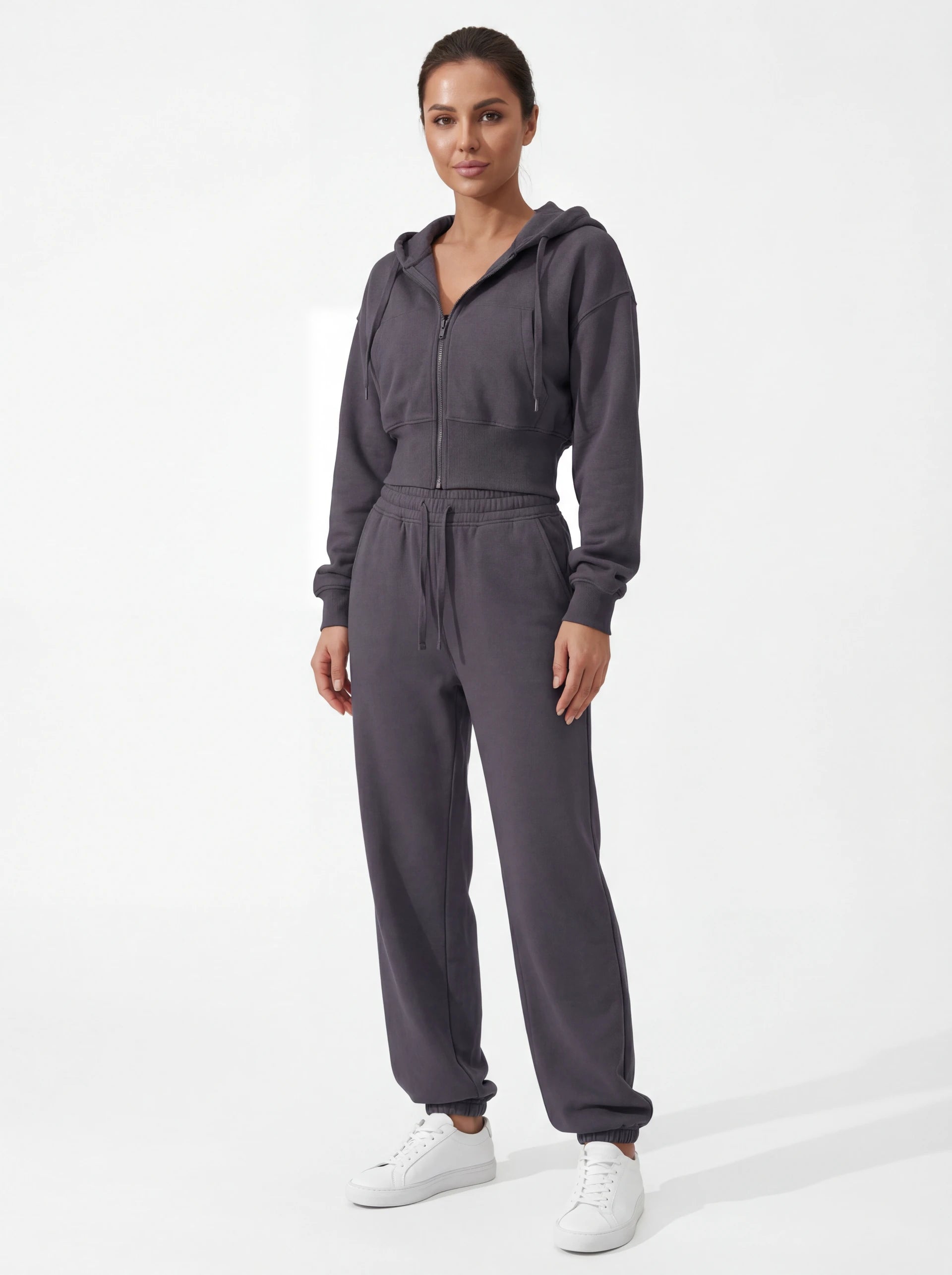 2-Piece Matching Tracksuit — Jacket & Pants for Women