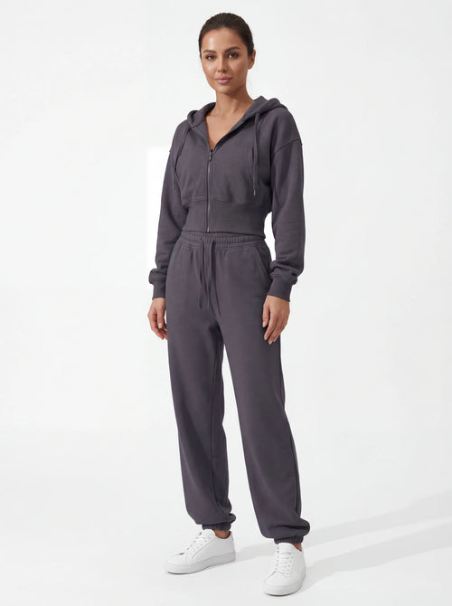 2-Piece Matching Tracksuit — Jacket & Pants for Women