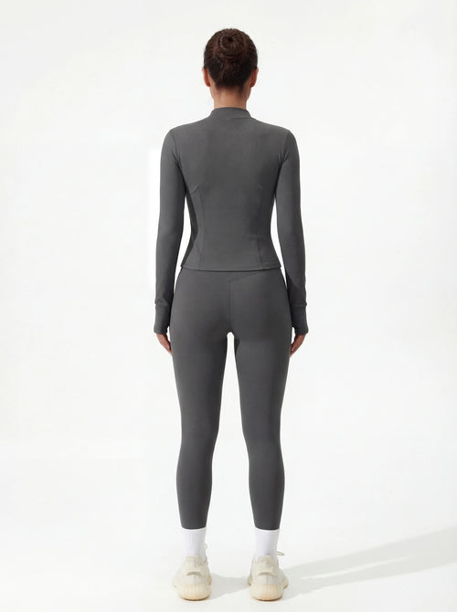 3-Piece Matching Workout Set — Sports Bra, Jacket & Yoga Pants
