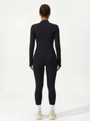 3-Piece Matching Workout Set — Sports Bra, Jacket & Yoga Pants