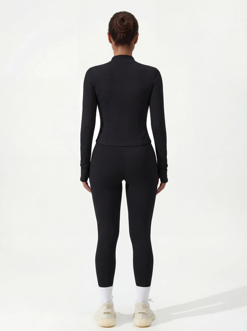 3-Piece Matching Workout Set — Sports Bra, Jacket & Yoga Pants