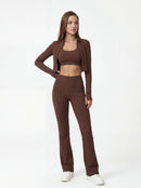 High-Waisted Wide-Leg Yoga Pants for Women