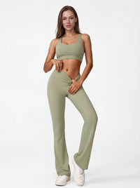 High-Waisted Wide-Leg Yoga Pants for Women