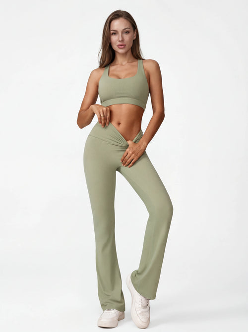 High-Waisted Wide-Leg Yoga Pants for Women