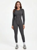 Long-Sleeve One-Piece Workout Jumpsuit for Women