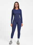 Long-Sleeve One-Piece Workout Jumpsuit for Women