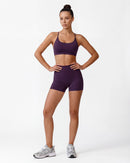 Strappy Back Sports Bra for Women - Seamless Quick-Dry Workout Bra
