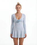 Yoha Bloom V-Neck Tennis Dress