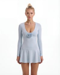 Yoha Bloom V-Neck Tennis Dress