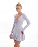 Yoha Bloom V-Neck Tennis Dress