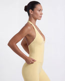 Halter Neck Push-Up Sports Bra for Women — Open Back