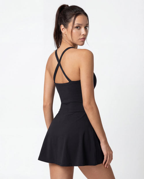 Twisted-Front Sleeveless Yoga Jumpsuit for Women — Built-In Bra