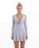 Yoha Bloom V-Neck Tennis Dress