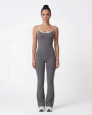 Open-Back Flare Leg Jumpsuit