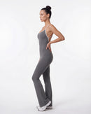 Open-Back Flare Leg Jumpsuit