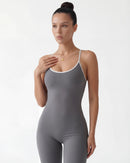 Open-Back Flare Leg Jumpsuit
