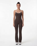 Open-Back Flare Leg Jumpsuit