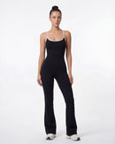 Open-Back Flare Leg Jumpsuit