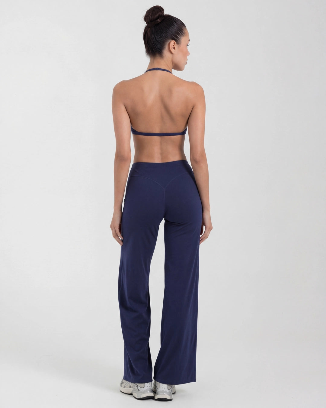 Wireless Sports Bra & Wide Leg Pants Set