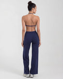 Wireless Sports Bra & Wide Leg Pants Set