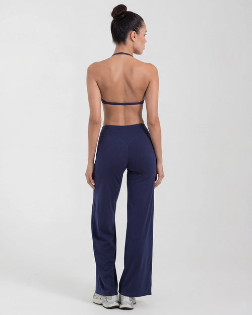 Wireless Sports Bra & Wide Leg Pants Set