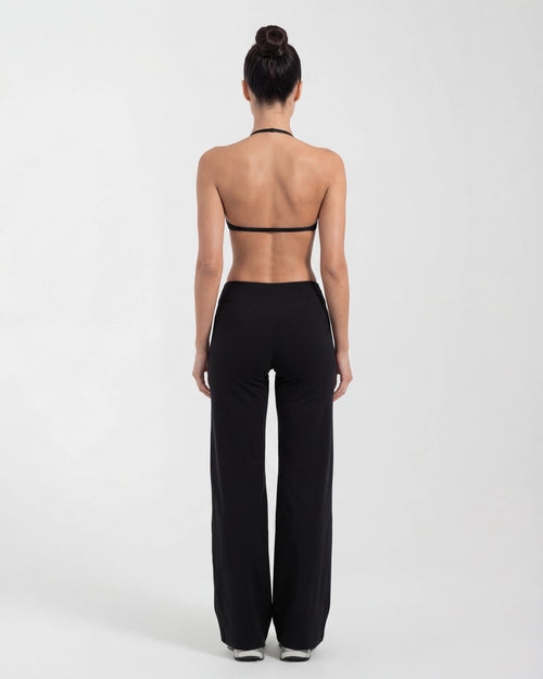 Wireless Sports Bra & Wide Leg Pants Set