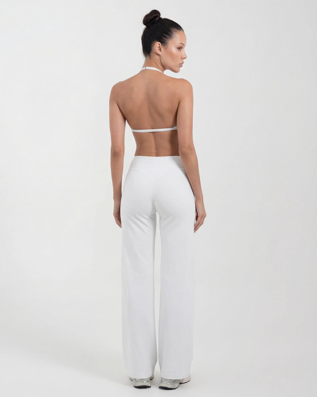 Wireless Sports Bra & Wide Leg Pants Set