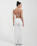 Wireless Sports Bra & Wide Leg Pants Set