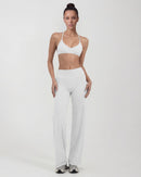 Wireless Sports Bra & Wide Leg Pants Set