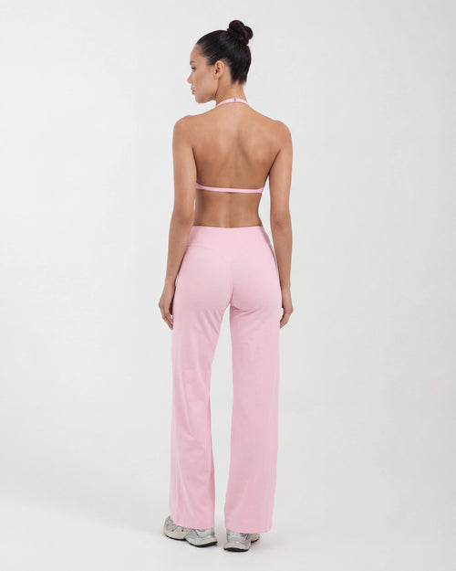 Wireless Sports Bra & Wide Leg Pants Set