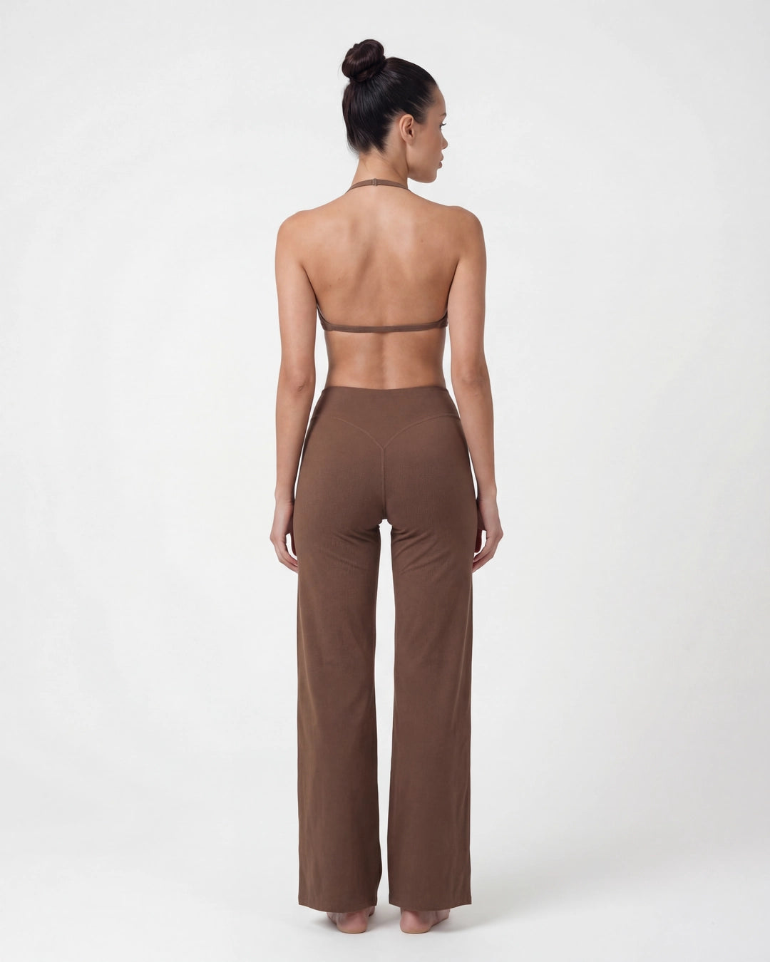 Wireless Sports Bra & Wide Leg Pants Set